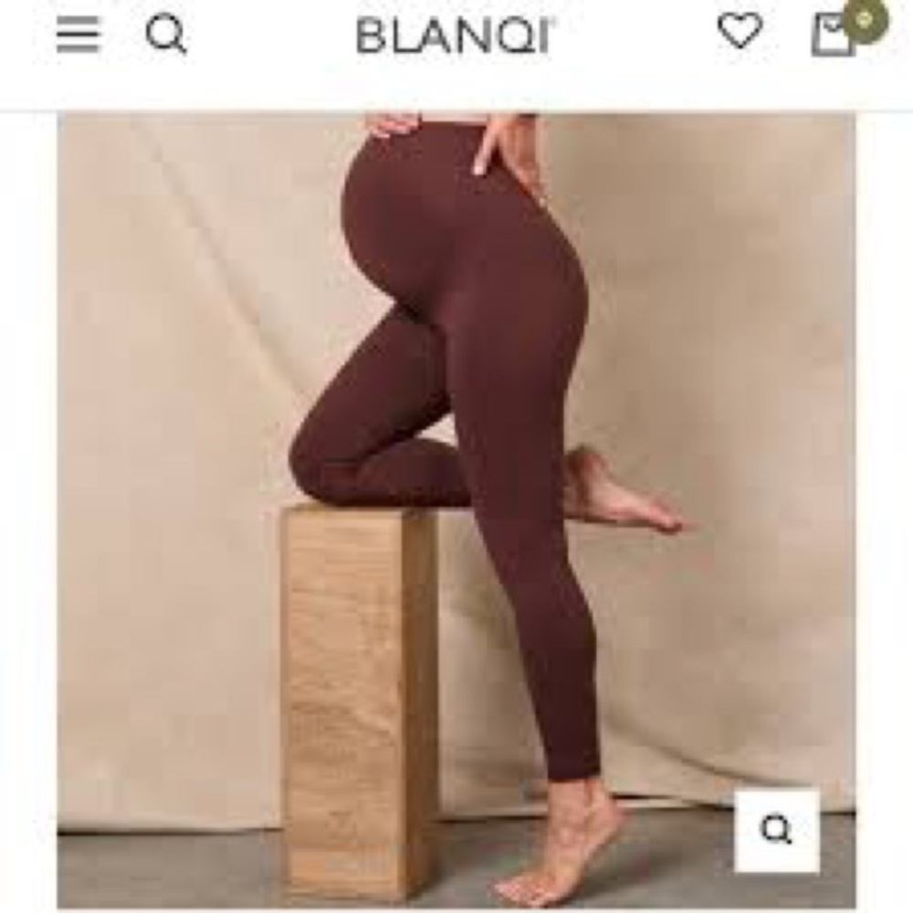 🌹BLANQI • MATERNITY Women's Brown Casual Compression Leggings
